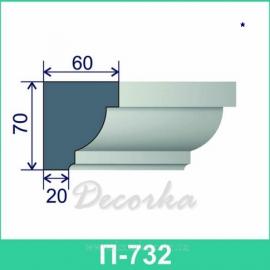 Подоконник фасадный ТМ Фасад Декор П-732 2м.