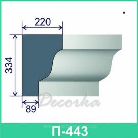 Карниз фасадный ТМ Фасад Декор П-443 2м.