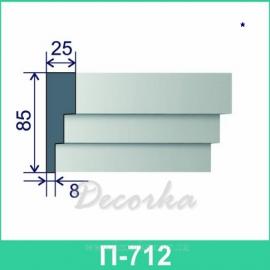 Молдинг фасадный ТМ Фасад Декор П-712 2м.