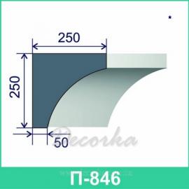Карниз фасадный ТМ Фасад Декор П-846 2м.