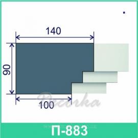 Подоконник фасадный ТМ Фасад Декор П-883 2м.