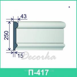 Молдинг фасадный ТМ Фасад Декор П-417 2м.