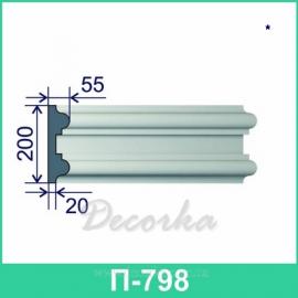 Молдинг фасадный ТМ Фасад Декор П-798 2м.