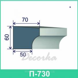 Подоконник фасадный ТМ Фасад Декор П-730 2м.