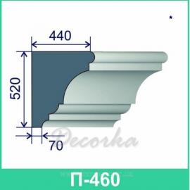 Карниз фасадный ТМ Фасад Декор П-460 2м.