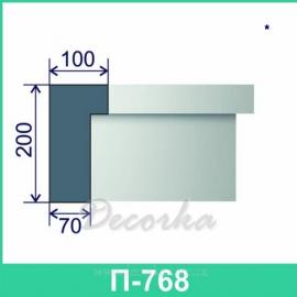Молдинг фасадный ТМ Фасад Декор П-768 2м.