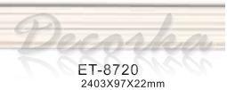 Молдинг с гладким профилем Classic Home ET-8720 2,4м