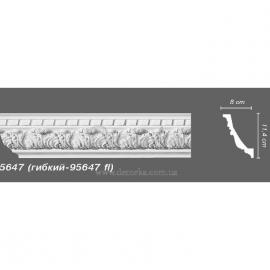 Карниз гибкий с орнаментом Decomaster 95647 Flex