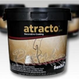 Декоративная краска на водной основе с кристаллическим эффектом Atracto  Shiny (gold) 2,5кг