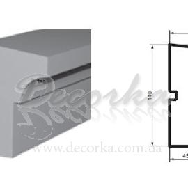 Подоконник фасадный с гладким профилем Prestige Decor DC-112 2м