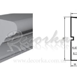 Подоконник фасадный с гладким профилем Prestige Decor DC-114 2м