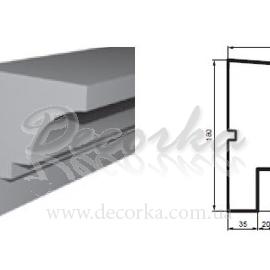 Подоконник фасадный с гладким профилем Prestige Decor DC-115 2м