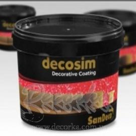 Декоративная краска на водной основе с кристаллическим эффектом DECOSIM 1л