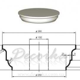 Капитель из пенопласта на фасад Prestige Decor LC-101-1