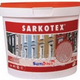 Текстурное фасадное покрытие. SARKOTEX 25кг Структ. 30кг Гладкая