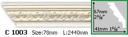 Карниз с орнаментом Gaudi Decor С-1003 2,44м