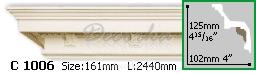 Карниз с орнаментом Gaudi Decor С-1006 2,44м