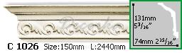 Карниз с орнаментом Gaudi Decor С-1026 2,44м