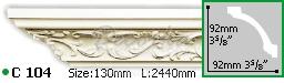 Карниз с орнаментом Gaudi Decor С-104 2м