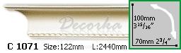 Карниз с орнаментом Gaudi Decor С-1071 2,44м