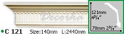 Карниз с орнаментом Gaudi Decor С-121 2м