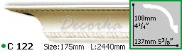 Карниз с орнаментом Gaudi Decor С-122 2м