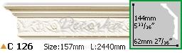 Карниз с орнаментом Gaudi Decor С-126 2,44м