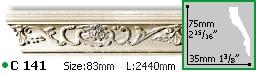 Карниз с орнаментом Gaudi Decor С-141 2м