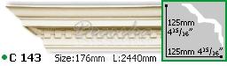 Карниз с орнаментом Gaudi Decor С-143 2,44м