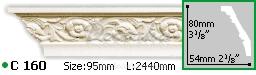 Карниз с орнаментом Gaudi Decor С-160 2м