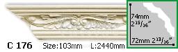 Карниз с орнаментом Gaudi Decor С-176 2,44м