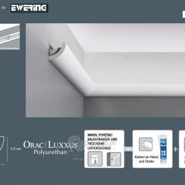 Карниз с гладким профилем Orac Luxxus C362 2м