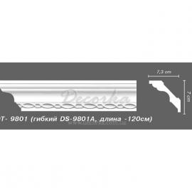 Карниз гибкий с орнаментом Decomaster DS-9801A Flex