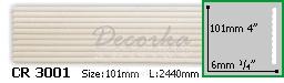 Молдинг с гладким профилем Gaudi Decor CR-3001 2,44м