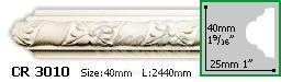 Молдинг с орнаментом Gaudi Decor CR-3010 2,44м