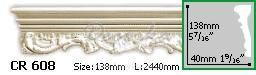 Молдинг с орнаментом Gaudi Decor CR-608 2,44м