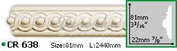 Молдинг с орнаментом Gaudi Decor CR-638 2,44м