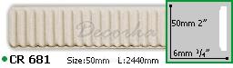 Молдинг с орнаментом Gaudi Decor CR-681 2,44м