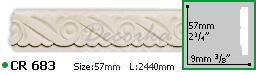 Молдинг с орнаментом Gaudi Decor CR-683 2,44м