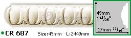 Молдинг с орнаментом Gaudi Decor CR-687 2м