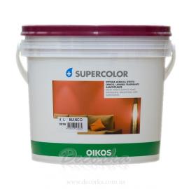 Краска Oikos Supercolor белая 4л