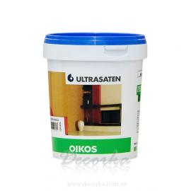 Краска Oikos Ultrasaten полуматовая, белая 1л