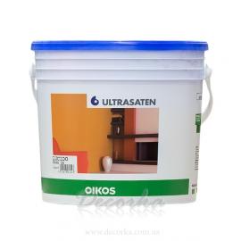 Краска Oikos Ultrasaten полуматовая, белая 4л