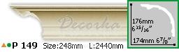Карниз с гладким профилем Gaudi Decor P-149 2,44м