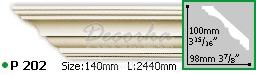 Карниз с гладким профилем Gaudi Decor P-202 2,44м