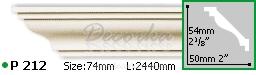 Карниз с гладким профилем Gaudi Decor P-212 2м