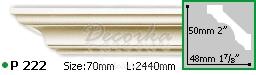 Карниз с гладким профилем Gaudi Decor P-222 2,44м
